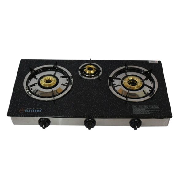 Glass Top 3 Burners Gas Stove